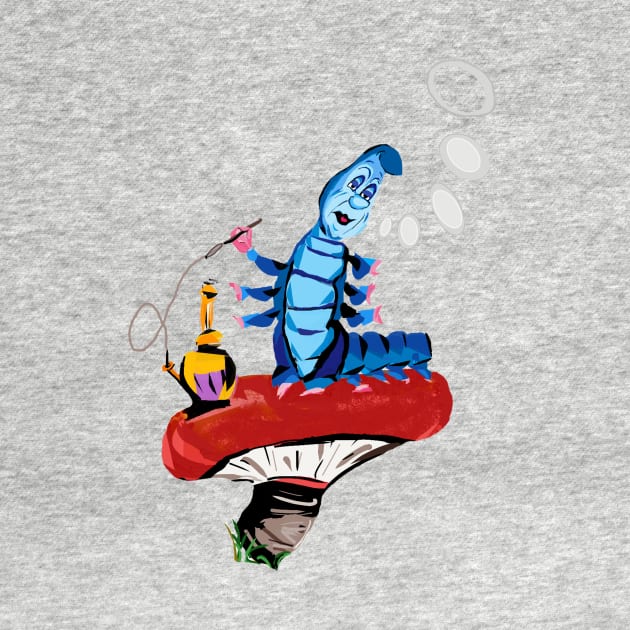 Classic Absolem Smoking Caterpillar Alice in Wonderland by pamh23